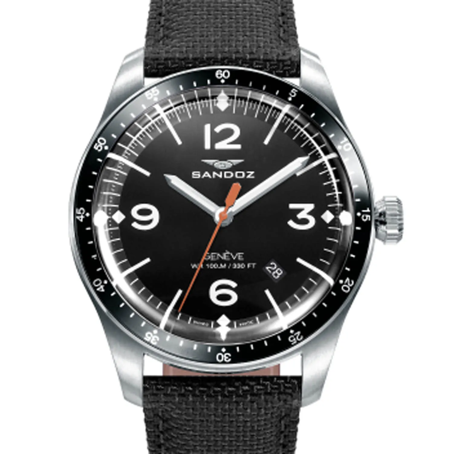 Reloj hombre Sandoz Antique acero y nylon 81499-54