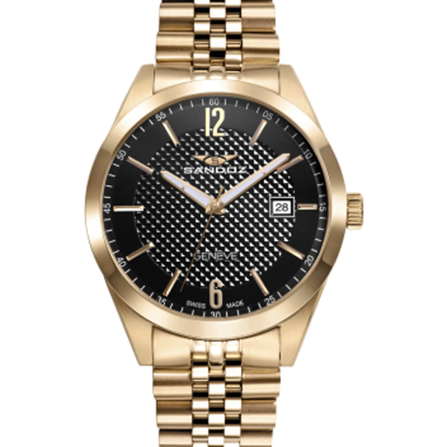 Reloj hombre Sandoz Elegant acero chapado 81517-55
