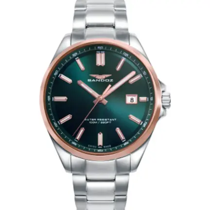 Reloj Sandoz Casual acero chapado 83001-67