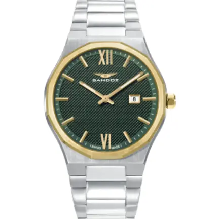 Reloj Sandoz Style acero esfera chapada 83013-63