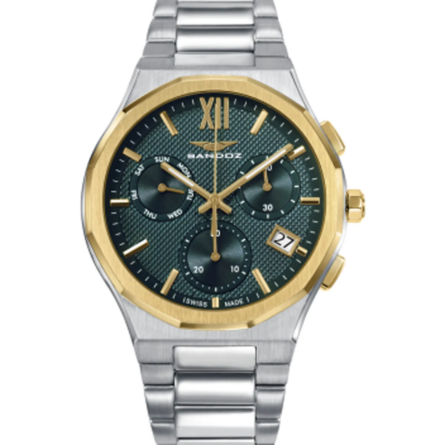 Reloj Sandoz cronógrafo Style acero esfera chapada 83017-63