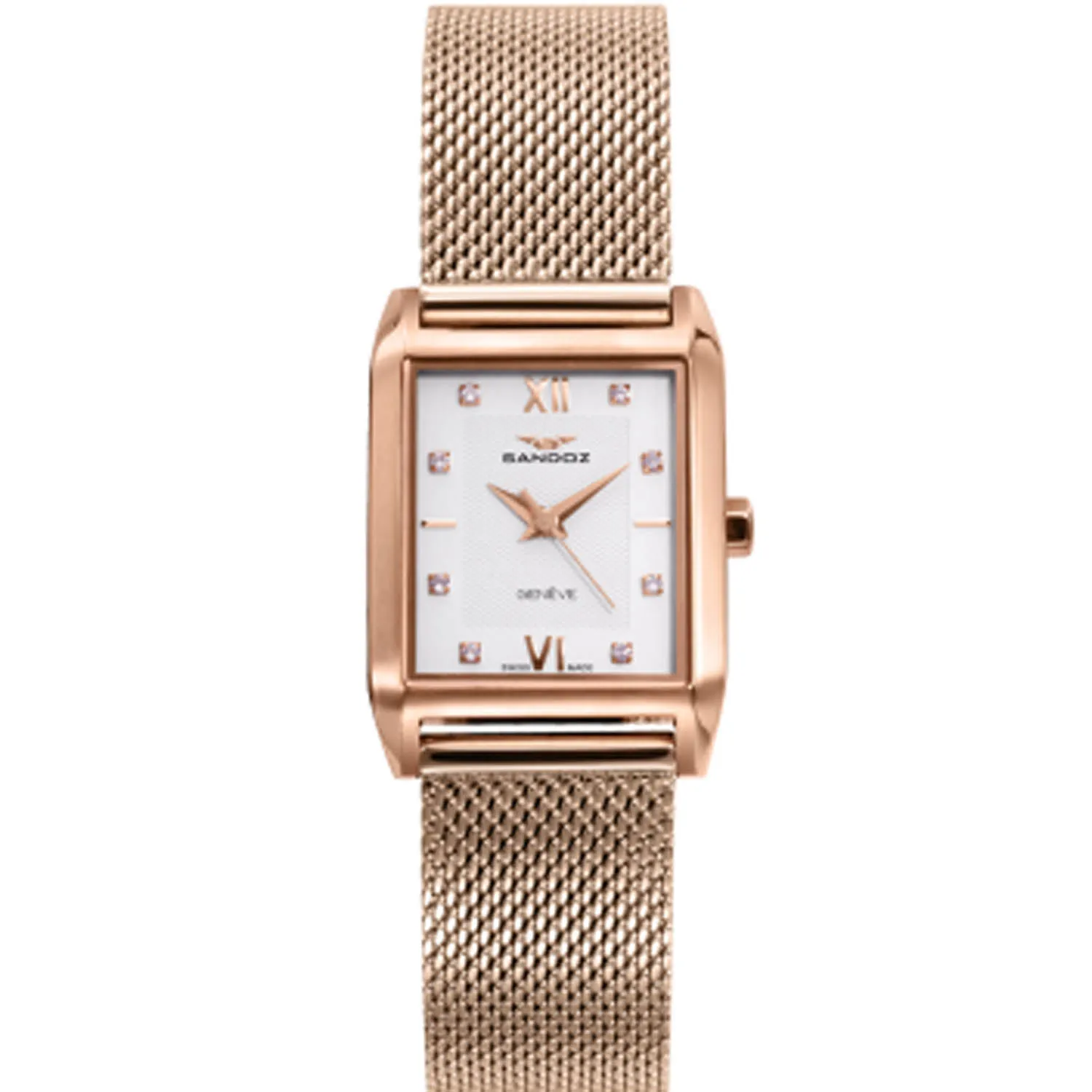 Reloj Sandoz mujer Carré chapado en oro rosa 81326-99