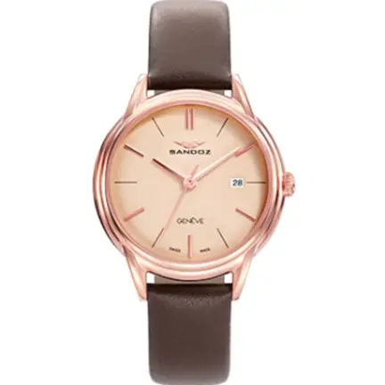 Reloj mujer de acero chapado oro rosa Sandoz Heritage 81354-97