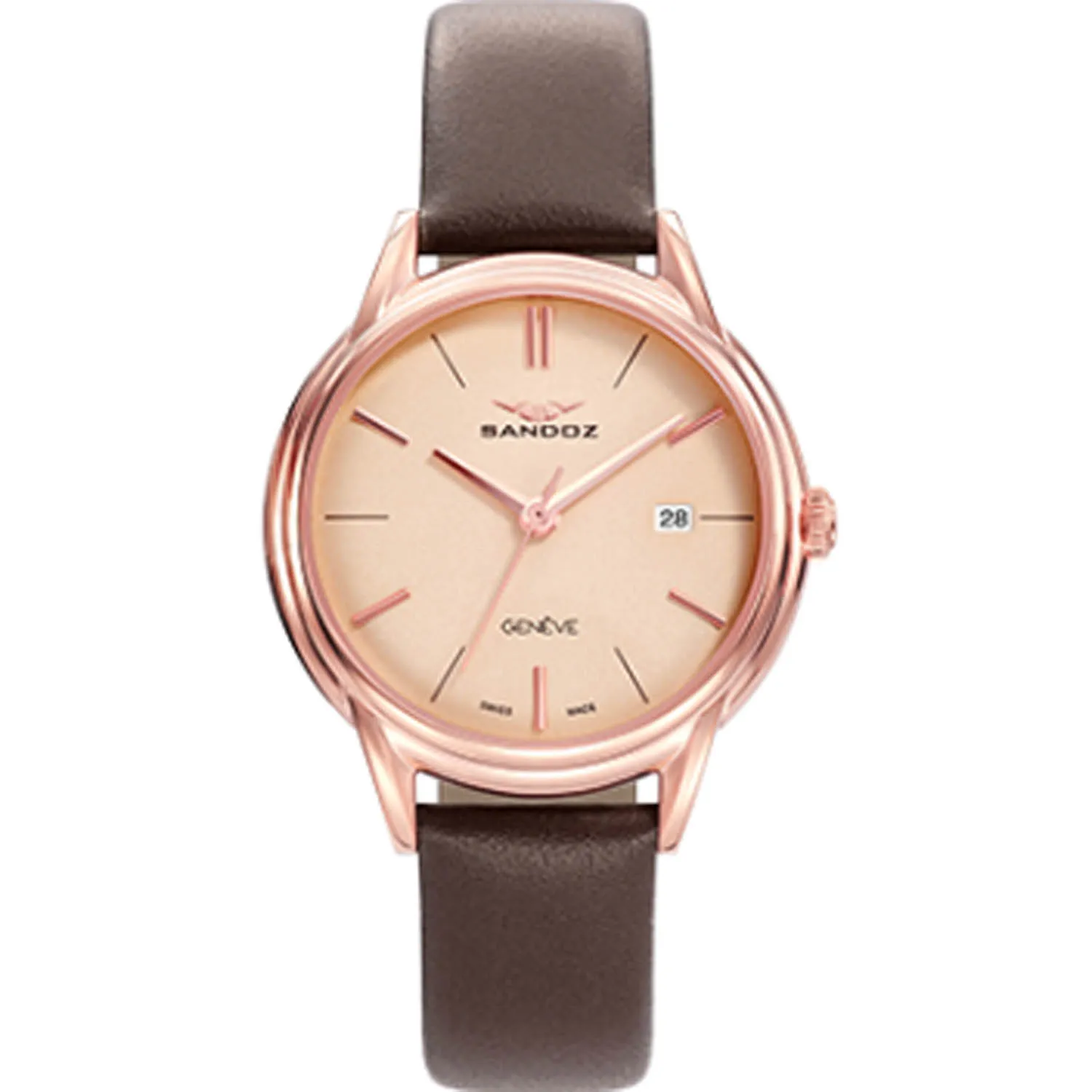 Reloj mujer de acero chapado oro rosa Sandoz Heritage 81354-97