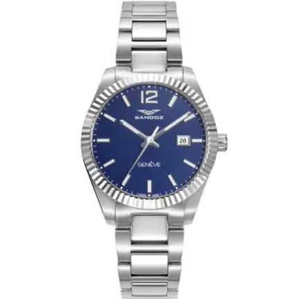 Reloj Sandoz Casual mujer en acero esfera azul 81384-35