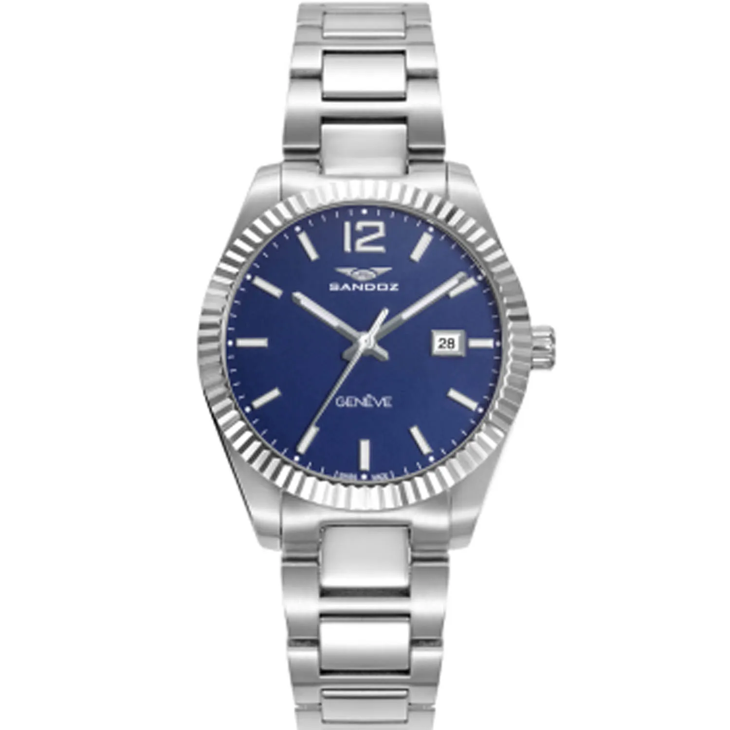 Reloj Sandoz Casual mujer en acero esfera azul 81384-35