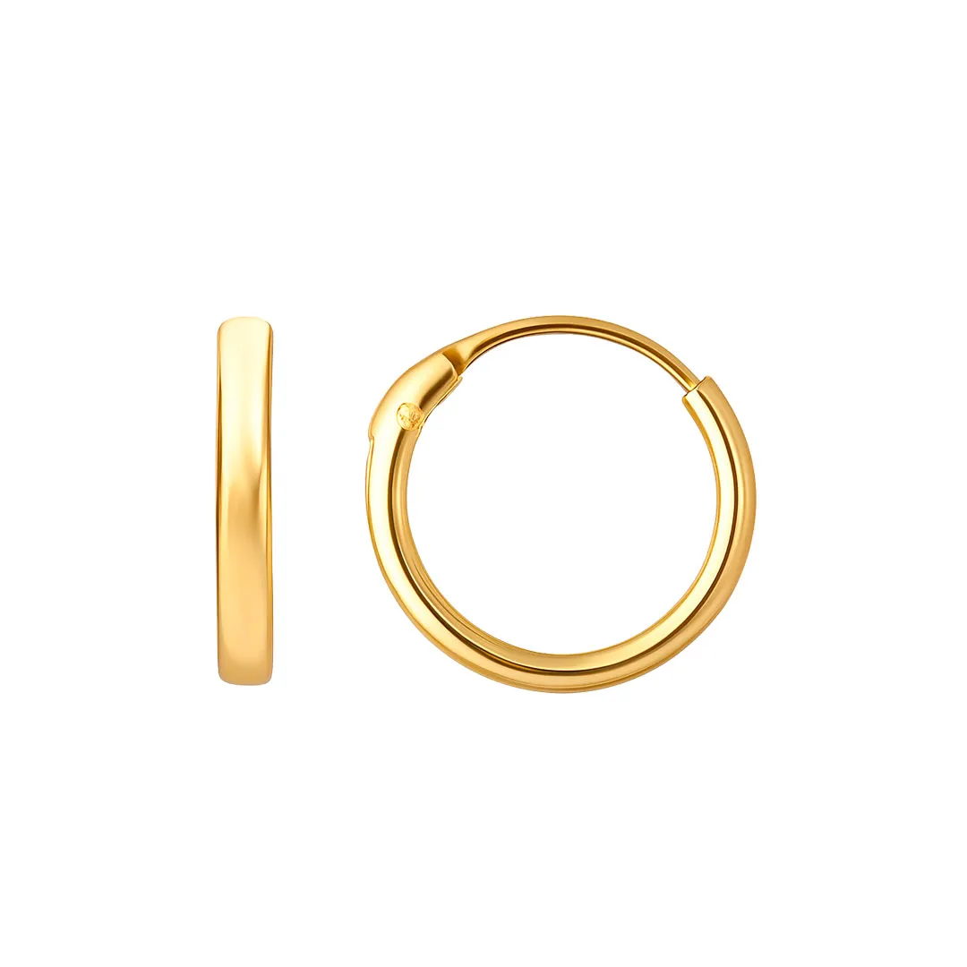 pendientes de bebe abridores de 8 mm. oro 18 ktes