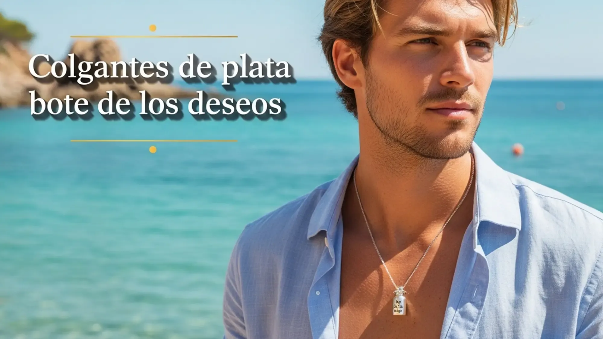 Colgante de plata bote