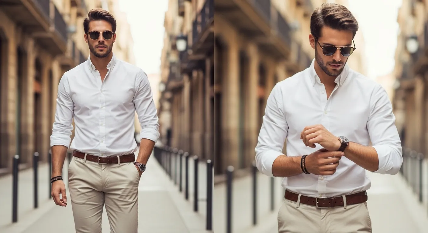 Pulsera de piel trenzada para hombre el accesorio esencial que arrasa en verano 202512