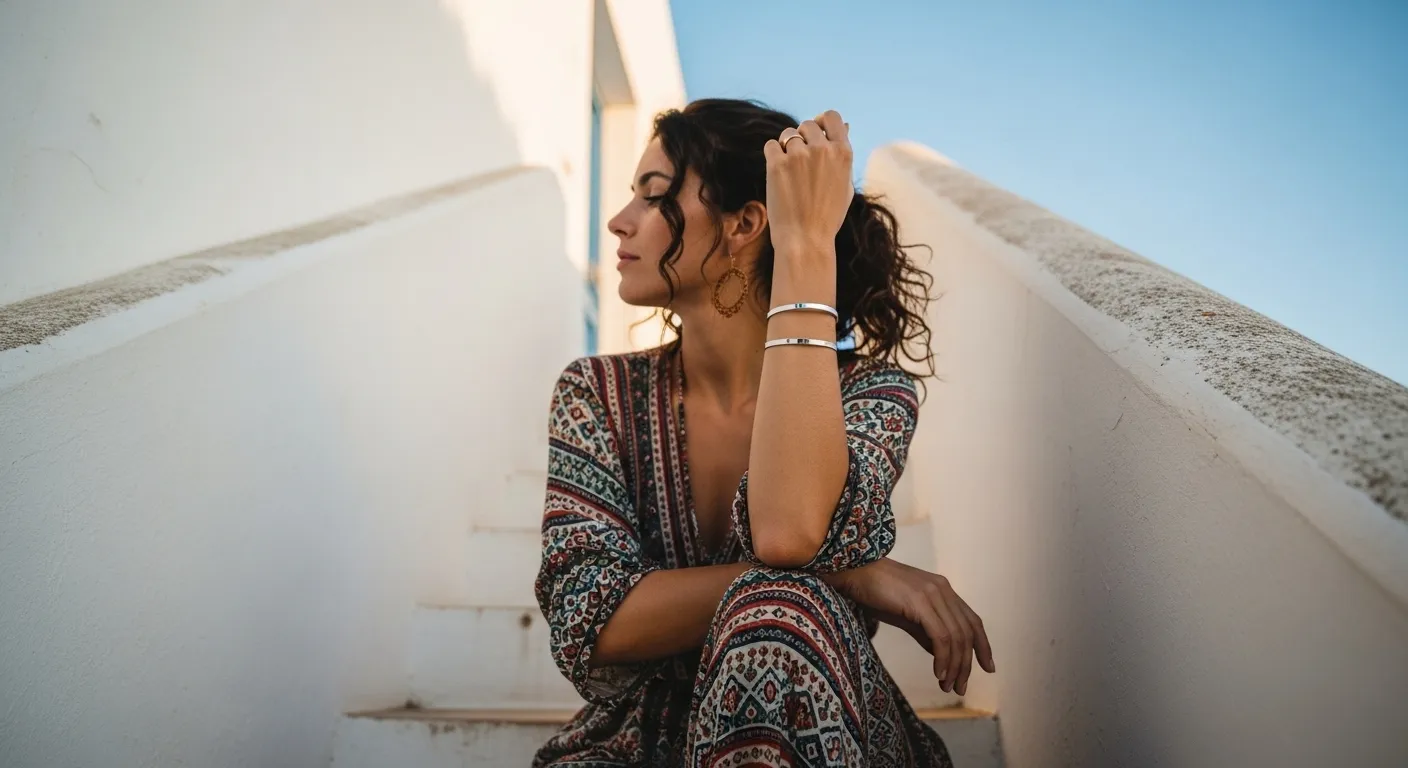 Pulseras rigidas de plata 3 razones con poder para su gran regreso3