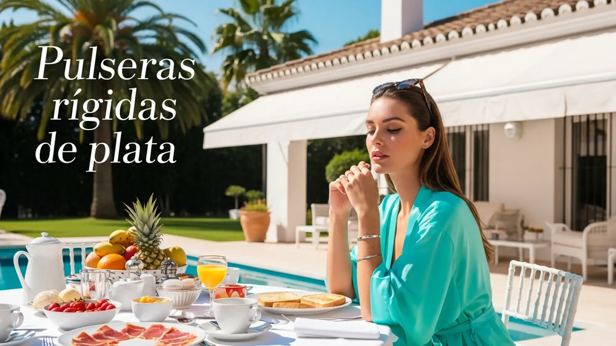 Pulseras rígidas de plata