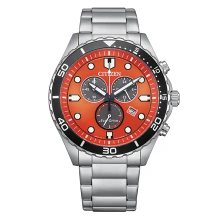 Reloj Citizen acero y Chrono Sporty-Aqua Eco Drive AT2560-84X