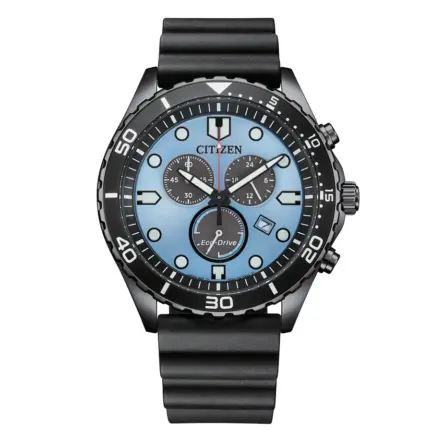 Reloj Citizen acero y caucho Chrono Sporty-Aqua AT2567-18L