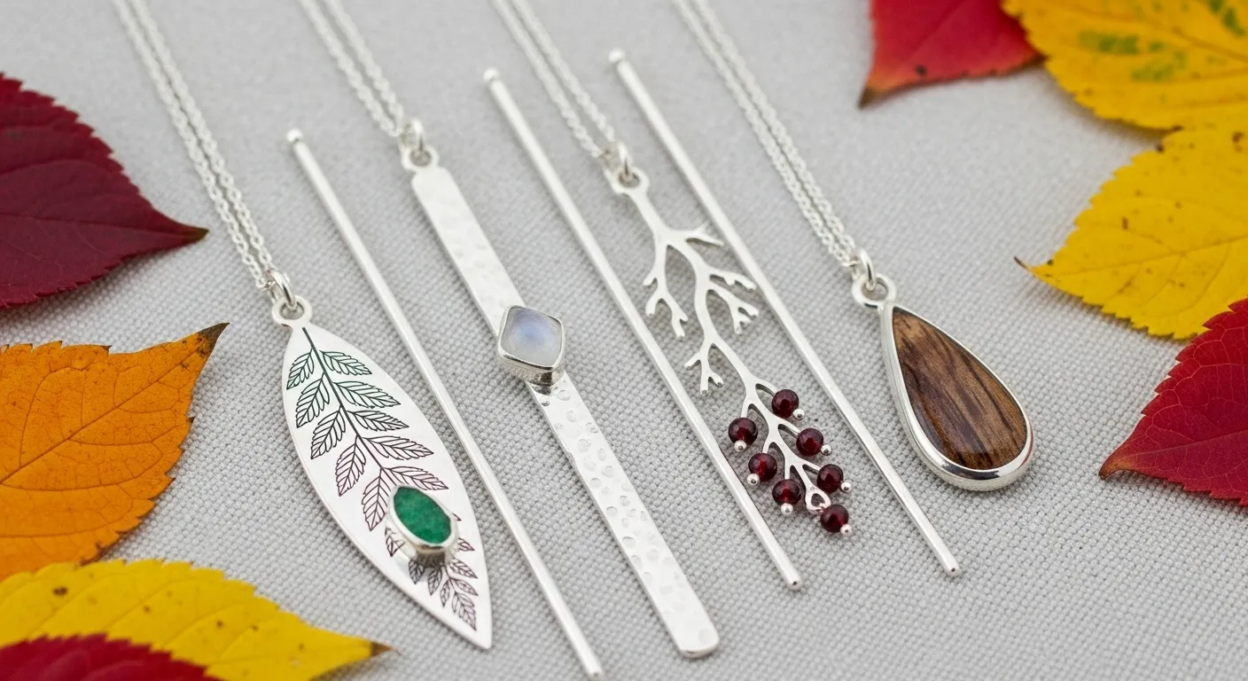 Colgantes largos de plata 4 disenos organicos irresistibles para tus looks otonales5