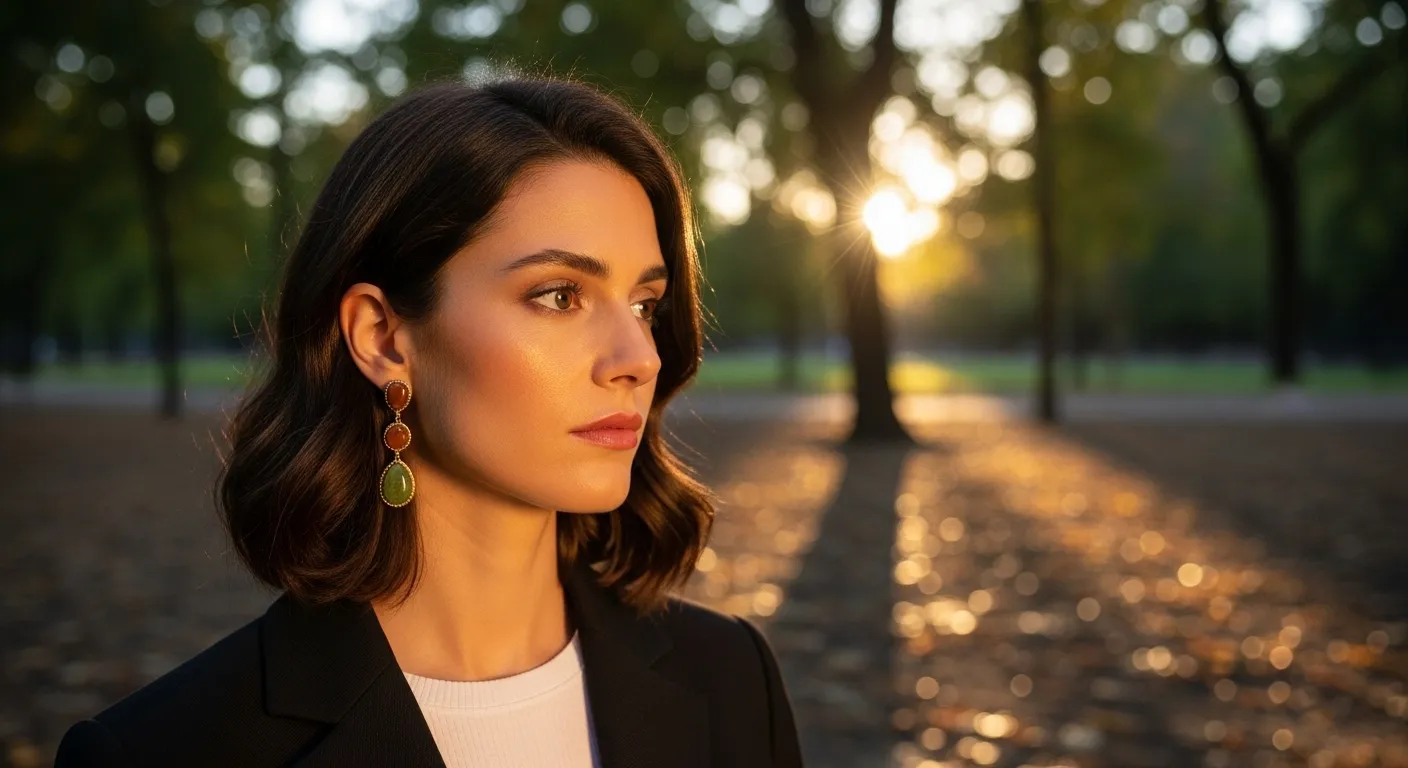 Pendientes con piedras otonales 3 tonos tierra que iluminan tu piel con poder este septiembre3