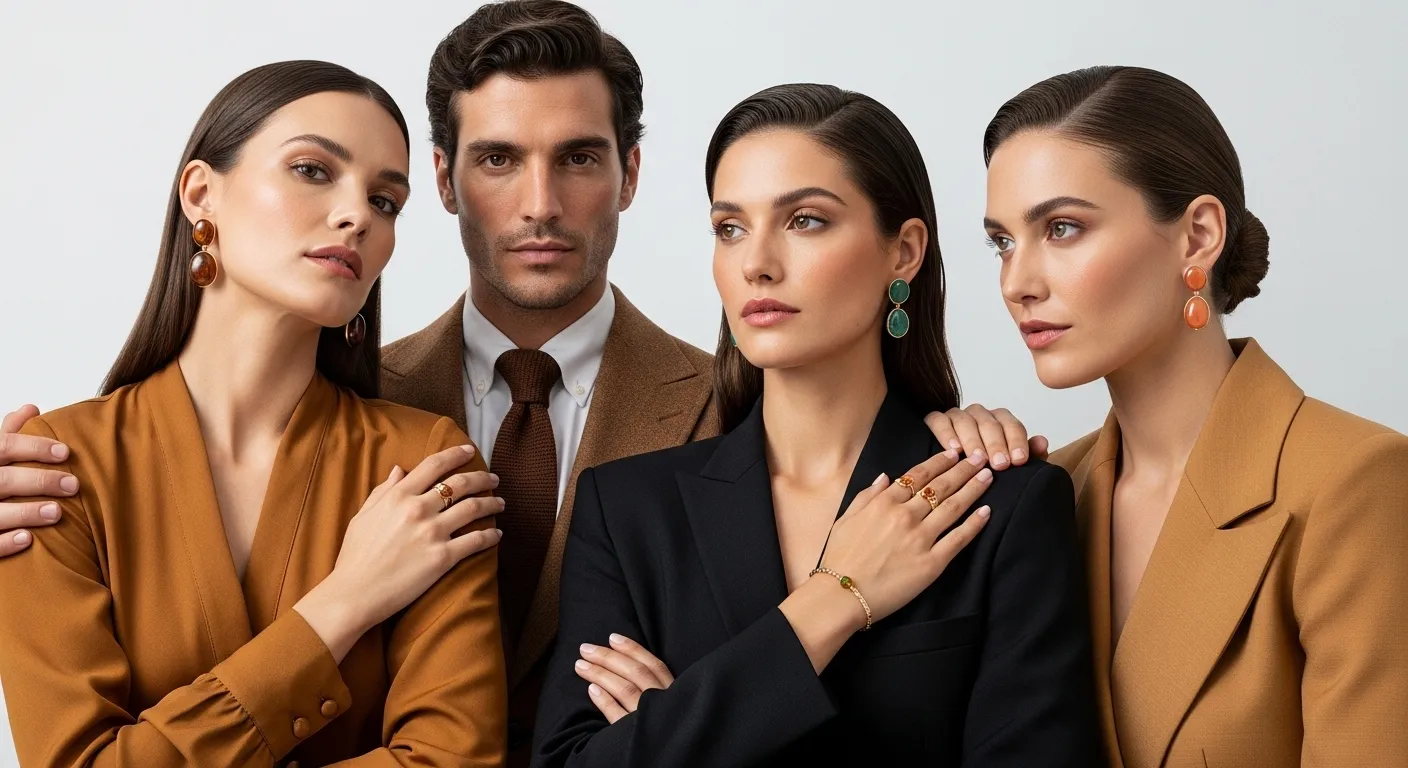 Pendientes con piedras otonales 3 tonos tierra que iluminan tu piel con poder este septiembre9