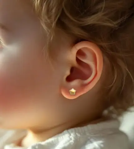 pendientes de oro bebe 243_486-00071 modelo