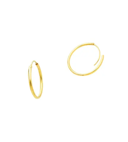 pendientes de oro aro amarillo 18 ktes 030_500_01 foto detalle cierre