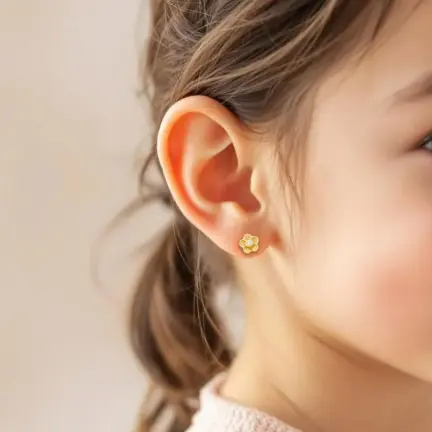 pendientes de oro bebe 243_613-00136 modelo