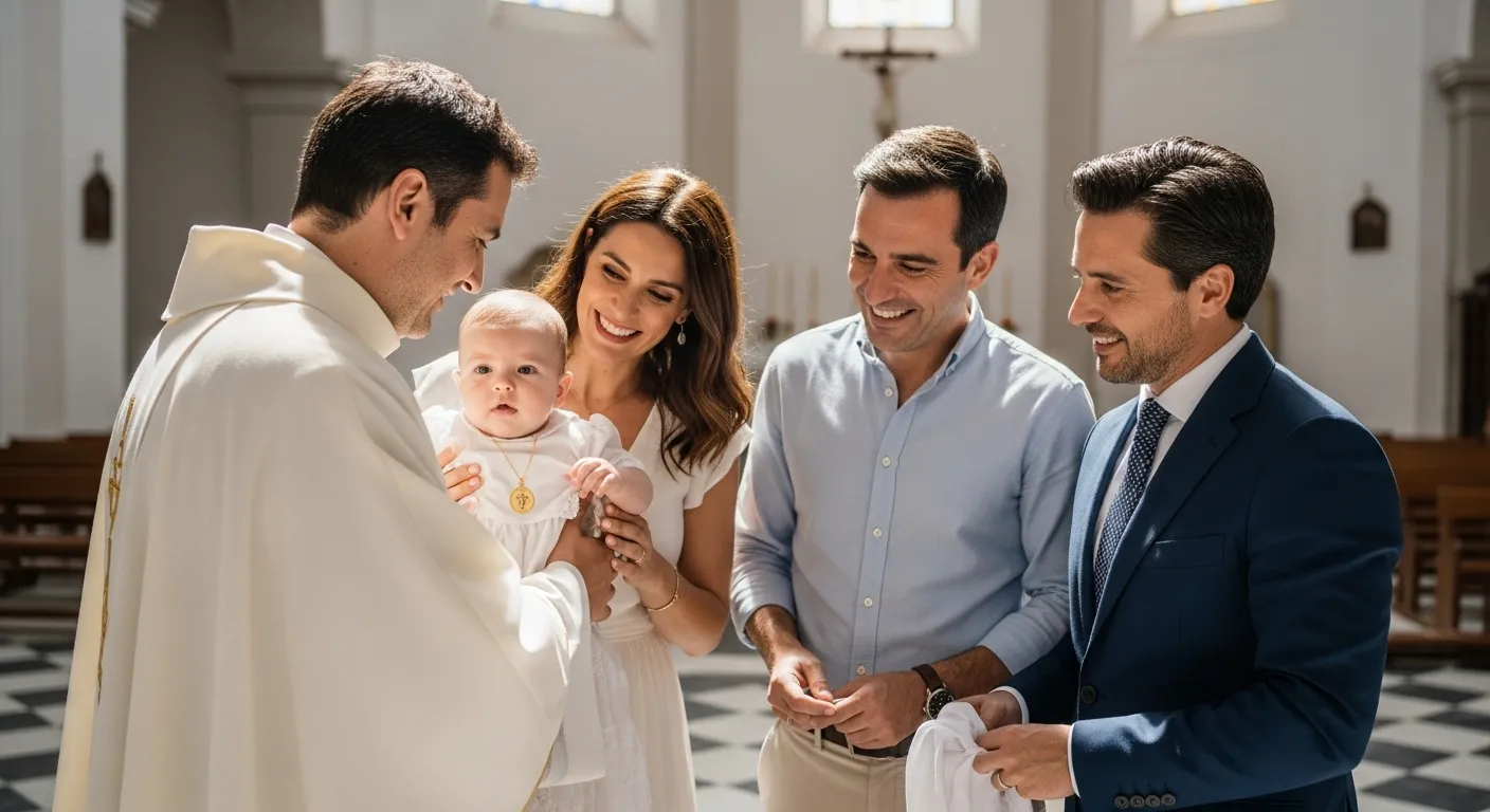 Medallas religiosas de bautizo en oro 18k un amuleto eterno para el primer dia especial1