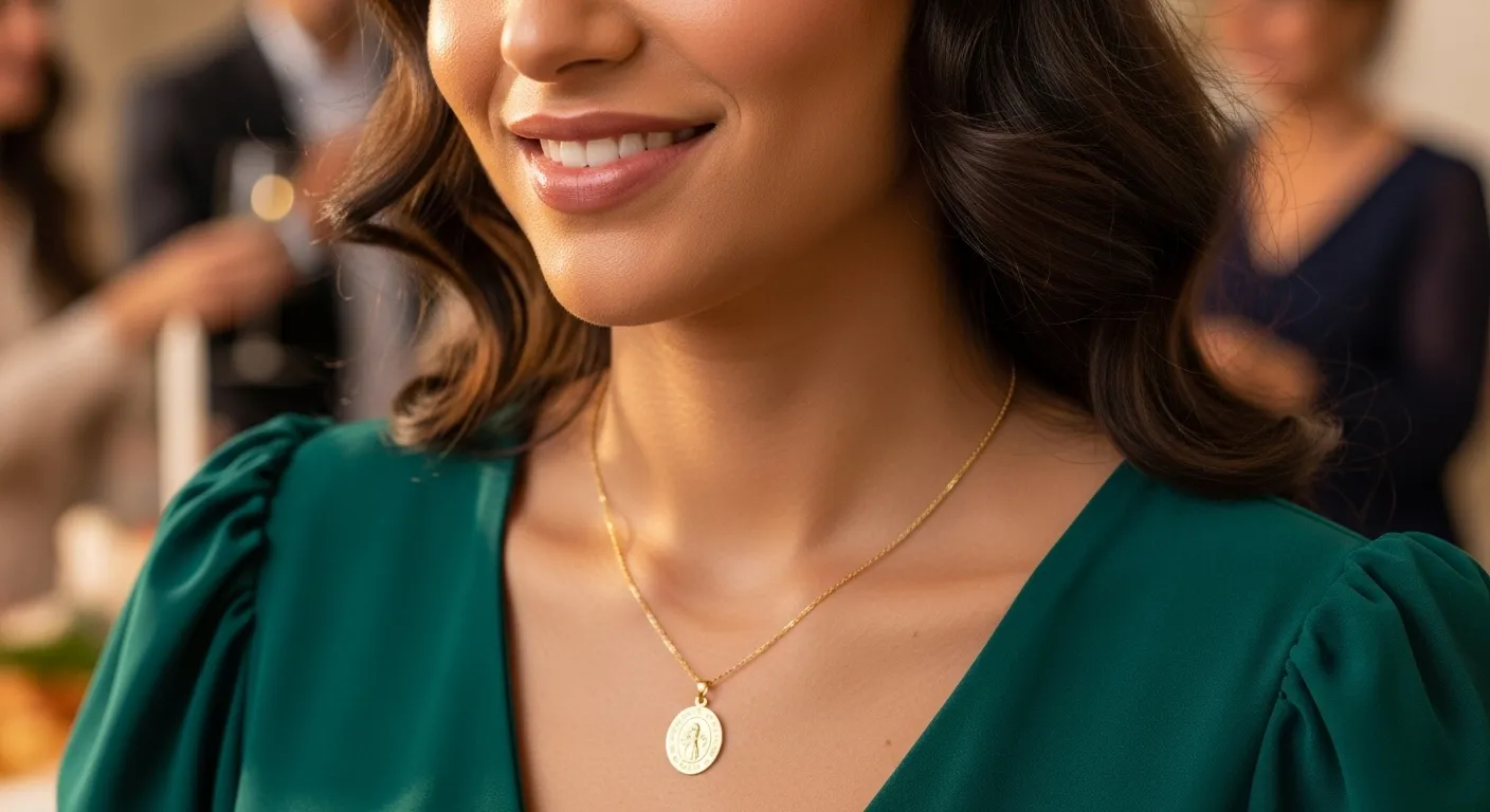 Medallas religiosas de oro 18k el regalo perfecto para cumpleanos y aniversarios8