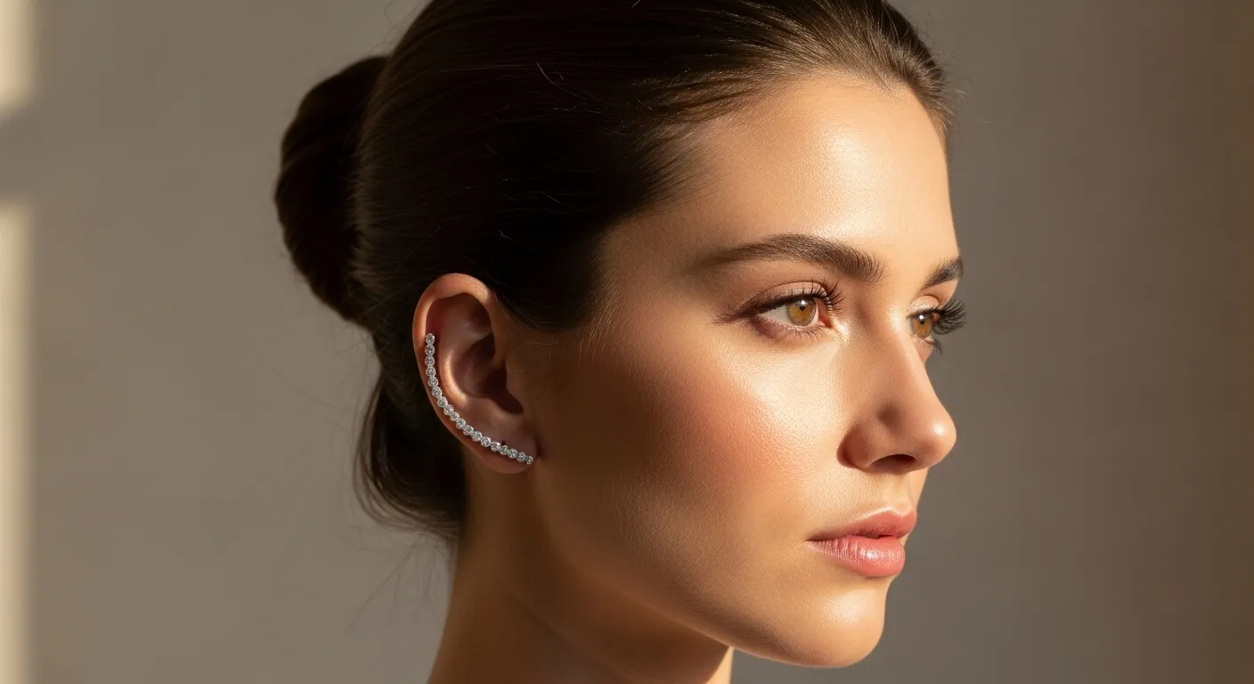 Pendientes trepadores la tendencia mas chic que transforma tu rostro al instante este 20251