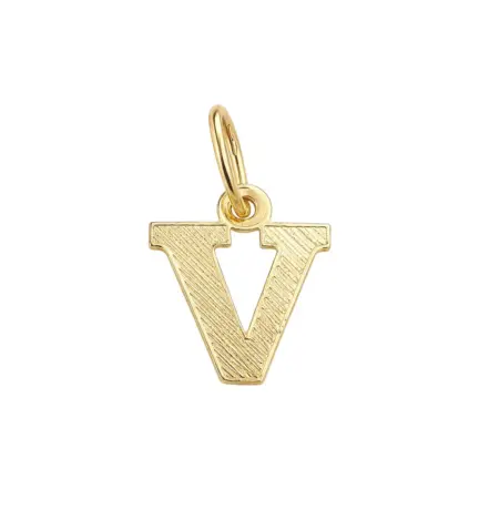 colgante de oro inicial V 036_BB_25F18