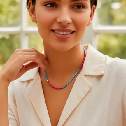 collar de cuarzos de colores con entrepiezas de plata chapada 266_0410996-2-1_11 modelo