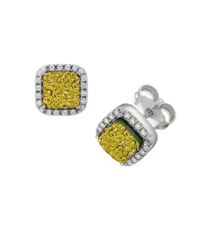 pendientes de plata agata drusa y circon 248_0421-2