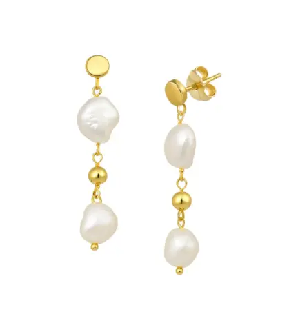 pendientes de plata chapada y perlas 266_0110338-2-1