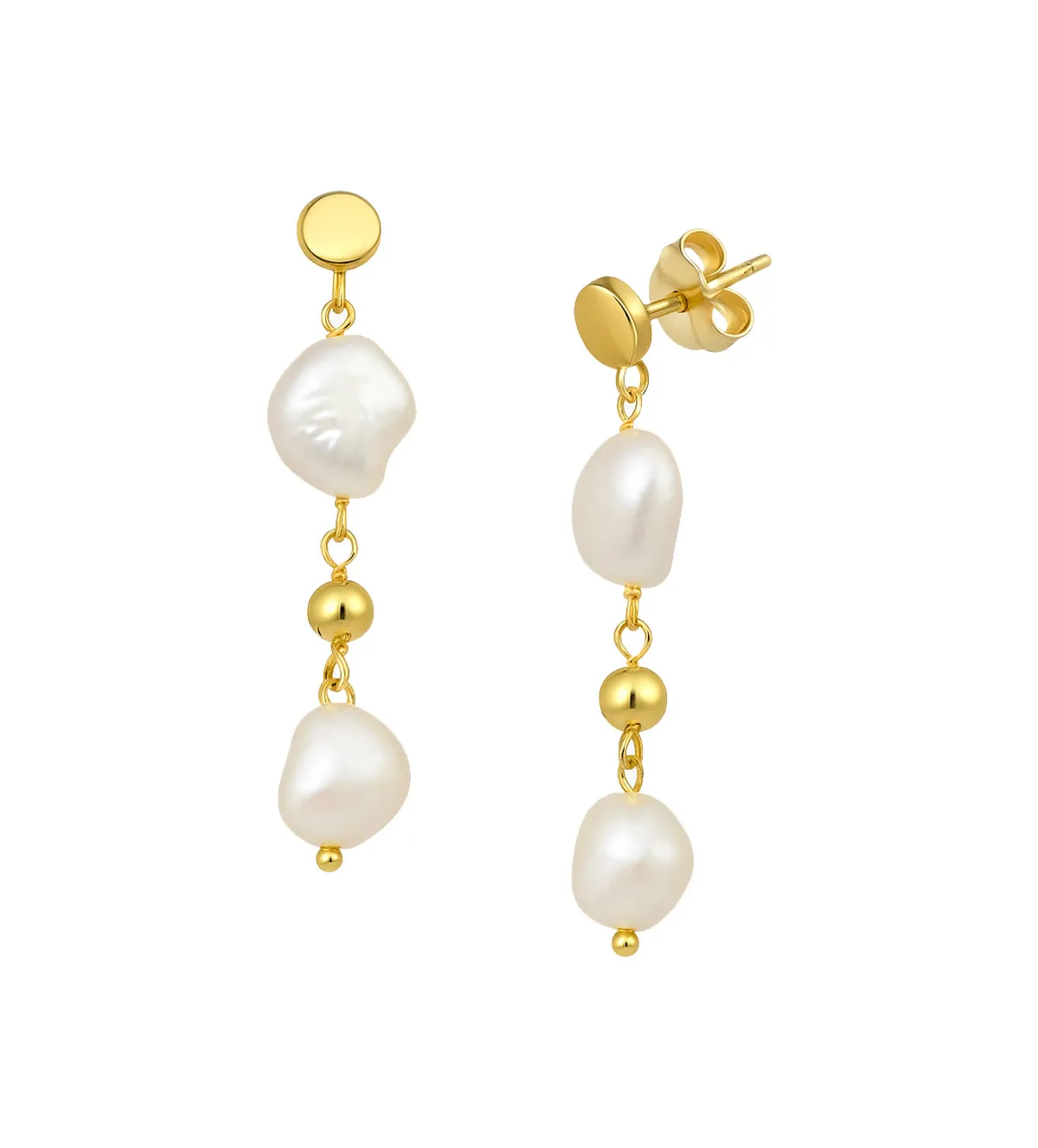 pendientes de plata chapada y perlas 266_0110338-2-1