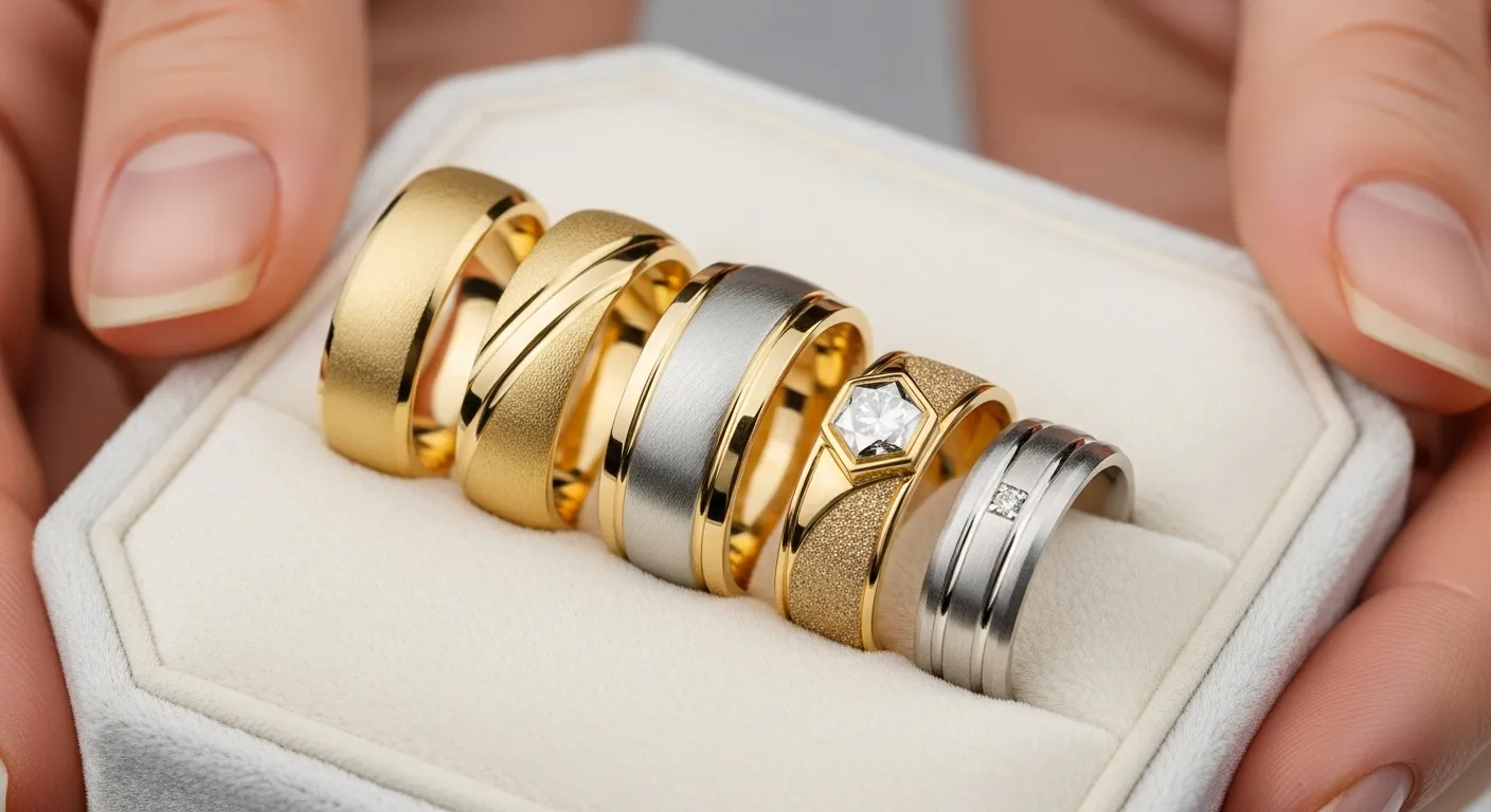 Alianzas de Boda 2026 Texturas y acabados mates que rompen con lo clasico12