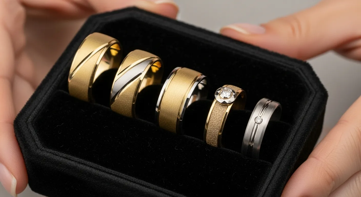 Alianzas de Boda 2026 Texturas y acabados mates que rompen con lo clasico13