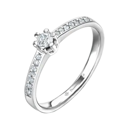 anillo de compromiso oro blanco con diamantes 020 ct cfde9d