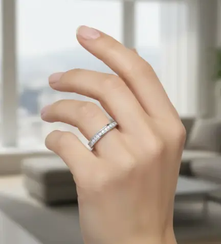 anillo de compromiso oro blanco con diamantes 028 1000 5