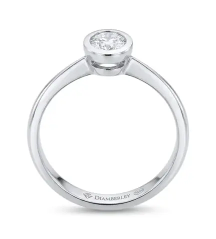 anillo de compromiso oro blanco solitario con diamante 028 1010 4