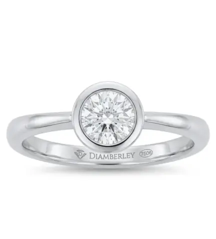 anillo de compromiso oro blanco solitario con diamante 028 1010 6