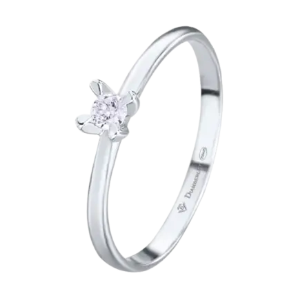 anillo de oro blanco 18 kts con diamante 008 ct 01a3ec