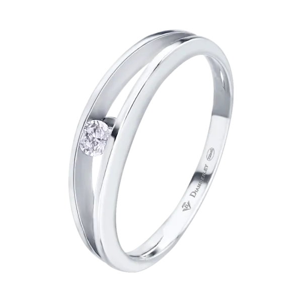 anillo de oro blanco 18 kts con diamante 008 ct d545f5
