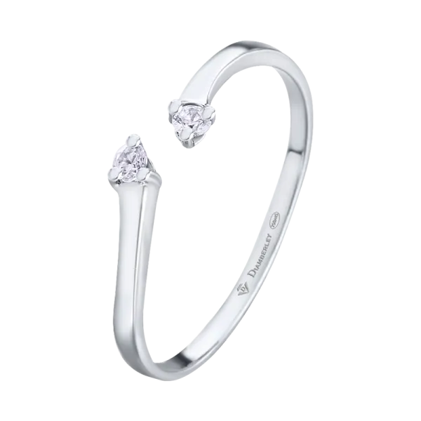 anillo de oro blanco 18 kts con diamantes 007 ct 9f8d37