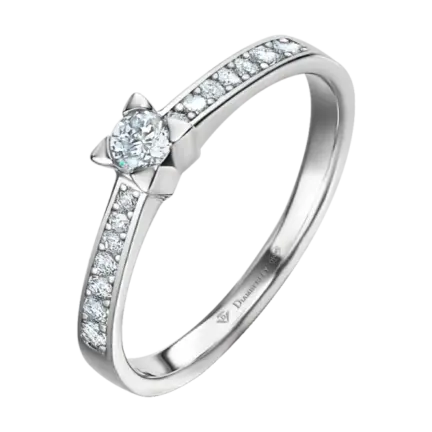 anillo de oro blanco 18 kts con diamantes 020 ct df9f9e