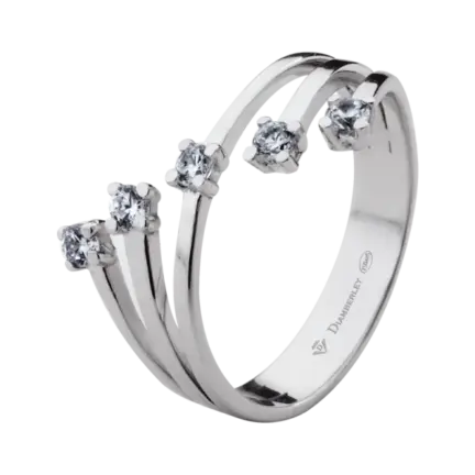 anillo de oro blanco 18 kts con diamantes 023 ct b7a2df