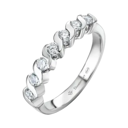 anillo de oro blanco con diamantes 042 ct 35afb1