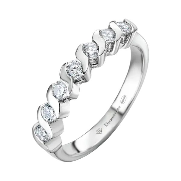 anillo de oro blanco con diamantes 042 ct 35afb1