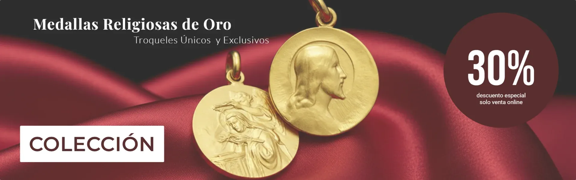 medallas religiosas de oro