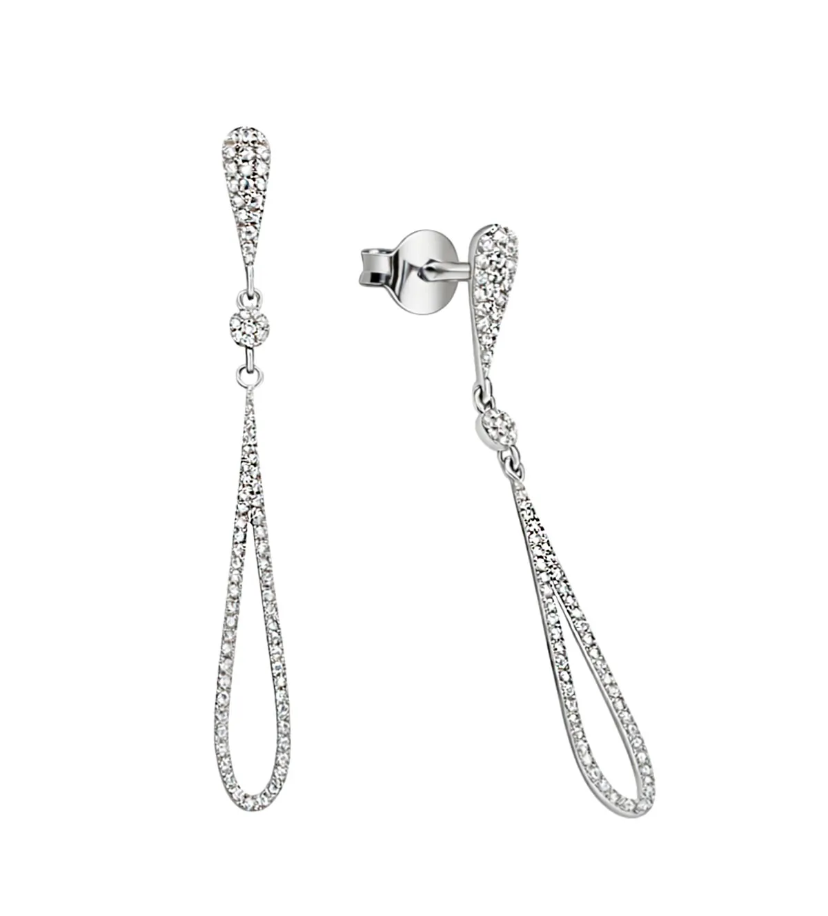 pendientes de oro 18k con brillantes 243 481 00032