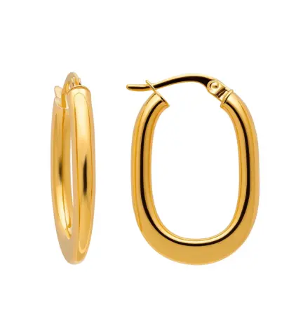 pendientes de oro aros ovalados oro 18k 243_401-01811