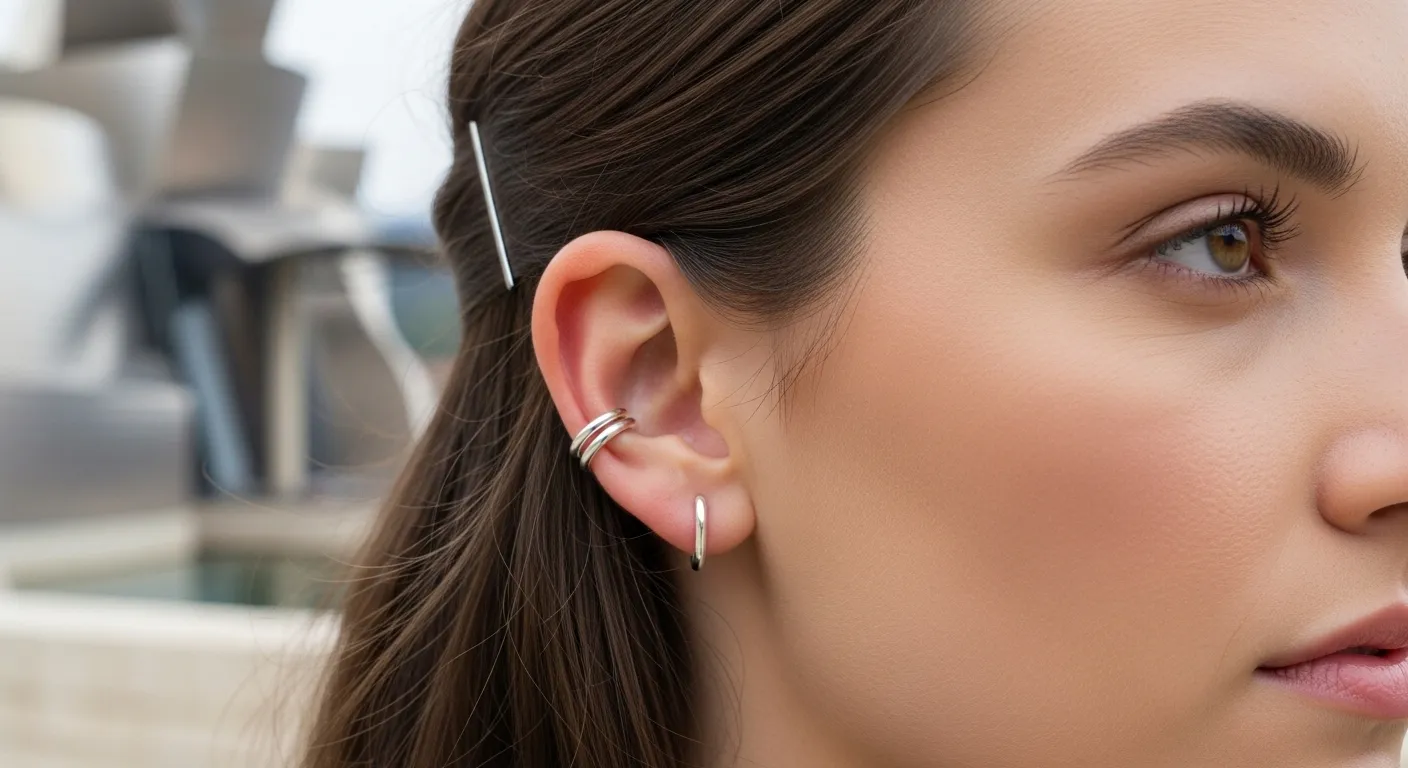 Ear cuff de plata Como llevar tendencia sin agujeros este 202612