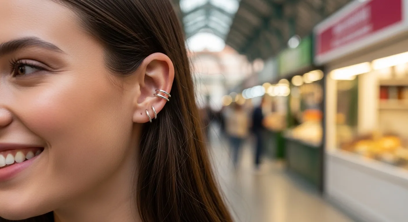 Ear cuff de plata Como llevar tendencia sin agujeros este 202689